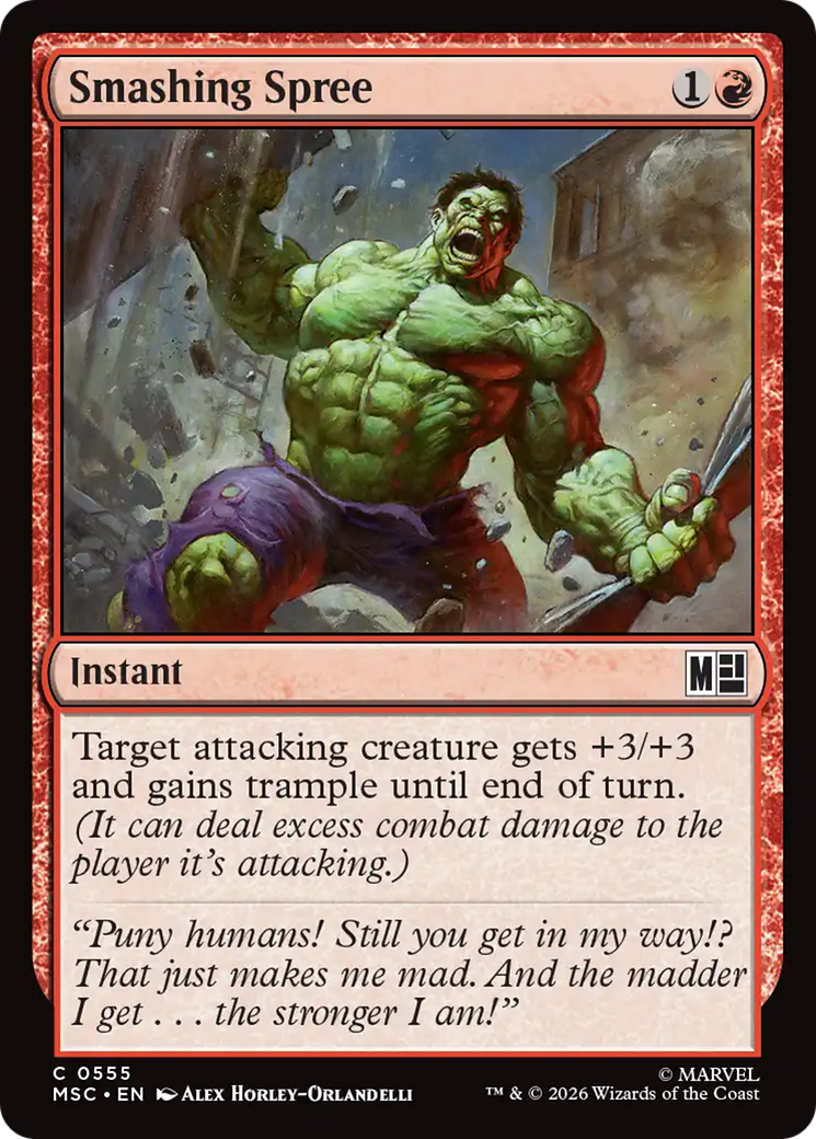 Smashing Spree [Marvel Super Heroes Commander] | Exor Games Truro