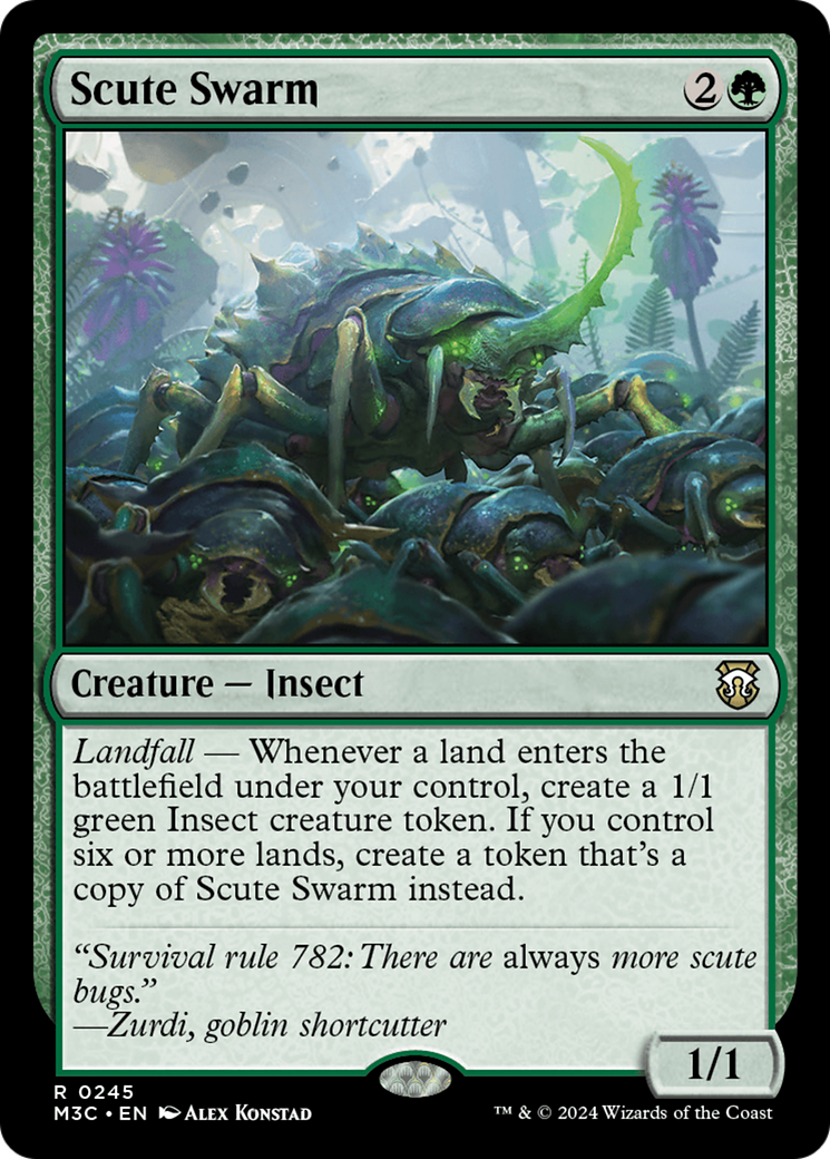 Scute Swarm (Ripple Foil) [Modern Horizons 3 Commander] | Exor Games Truro