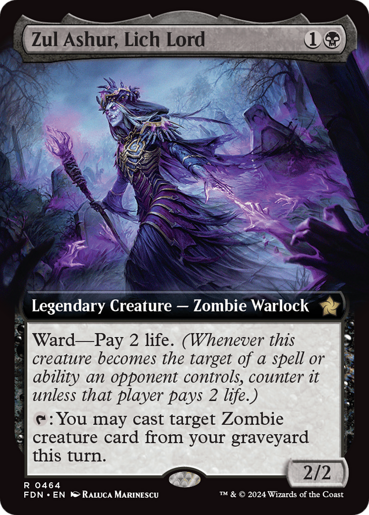 Zul Ashur, Lich Lord (Extended Art) [Foundations] | Exor Games Truro