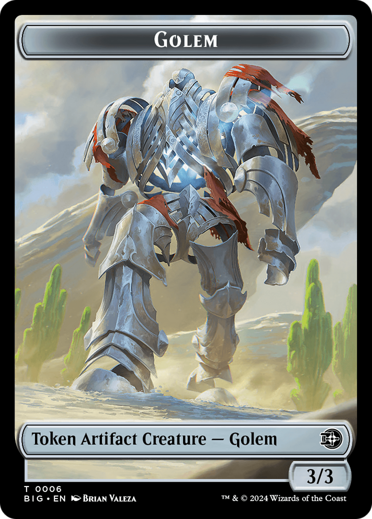 Golem // Plot Double-Sided Token [Outlaws of Thunder Junction: The Big Score Tokens] | Exor Games Truro