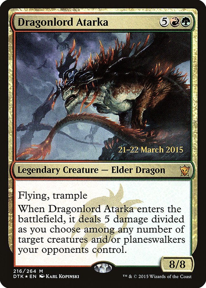 Dragonlord Atarka [Dragons of Tarkir Prerelease Promos] | Exor Games Truro