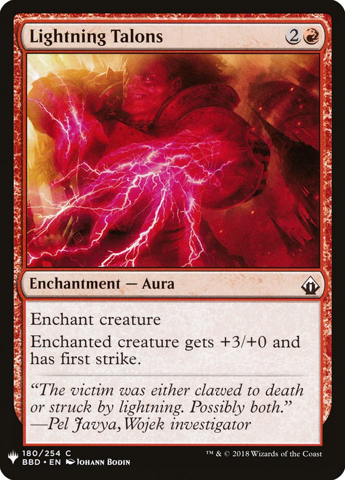 Lightning Talons [Mystery Booster] | Exor Games Truro