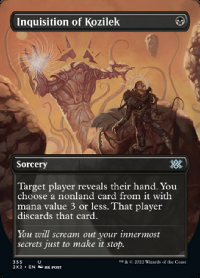 Inquisition of Kozilek (Borderless Alternate Art) [Double Masters 2022] | Exor Games Truro