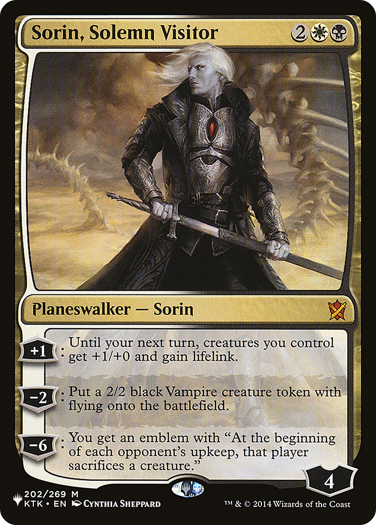 Sorin, Solemn Visitor [The List] | Exor Games Truro