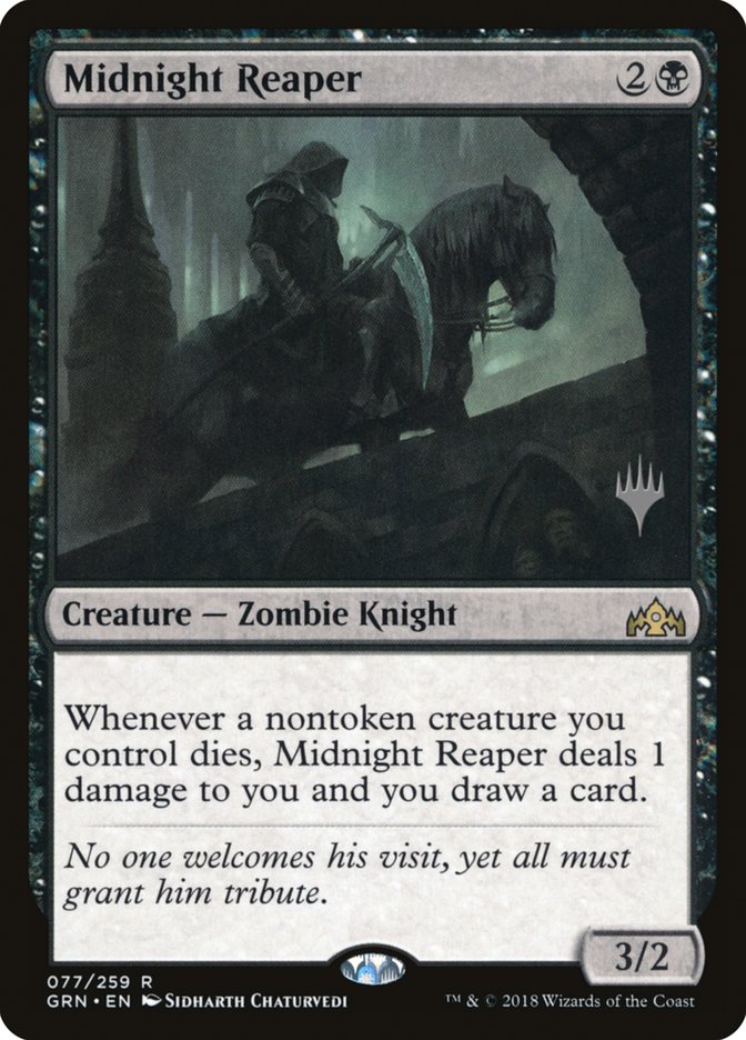 Midnight Reaper (Promo Pack) [Guilds of Ravnica Promos] | Exor Games Truro