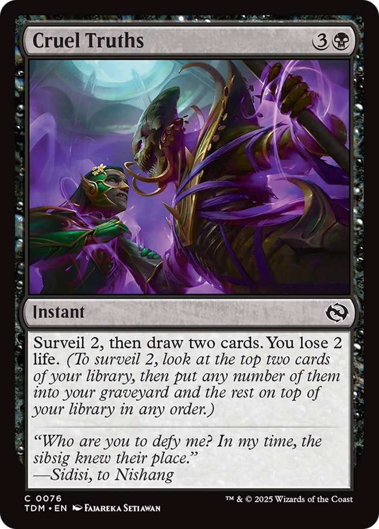 Cruel Truths [Tarkir: Dragonstorm] | Exor Games Truro