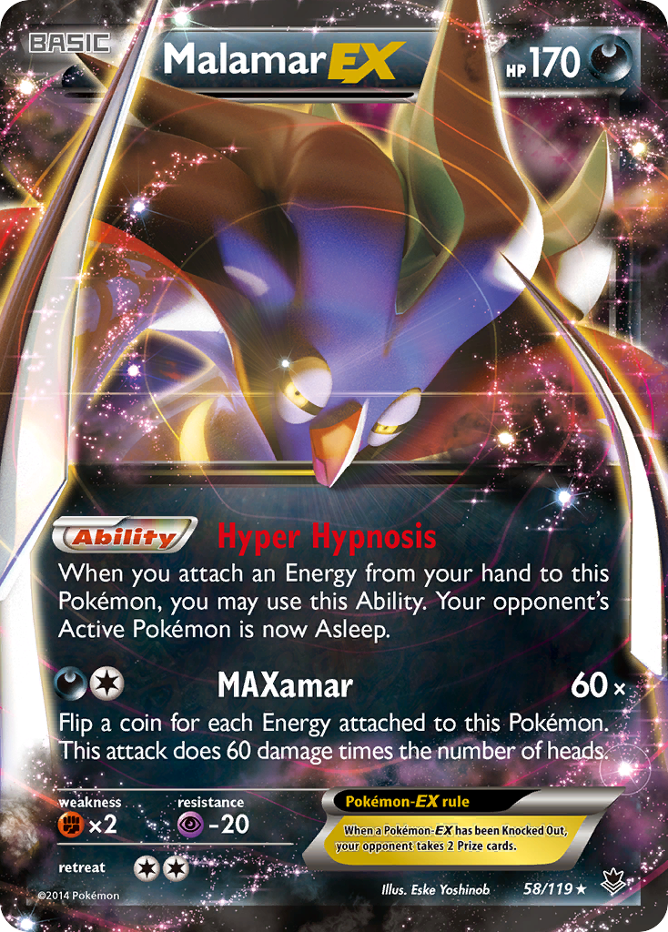 Malamar EX (58/119) [XY: Phantom Forces] | Exor Games Truro