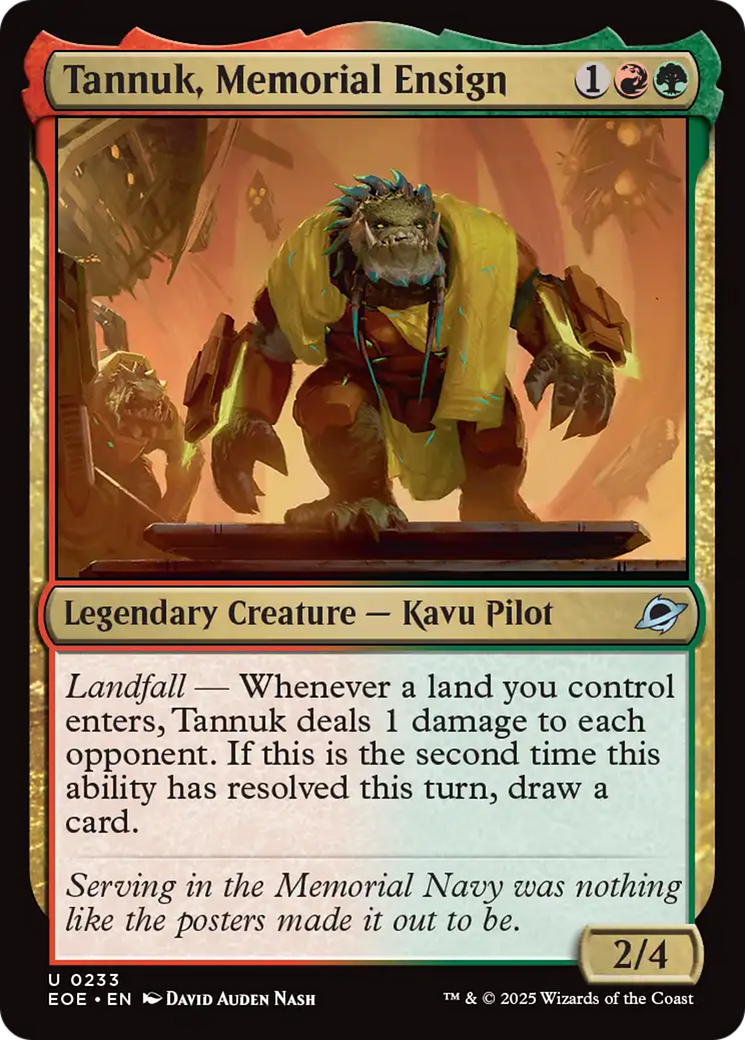 Tannuk, Memorial Ensign [Edge of Eternities] | Exor Games Truro