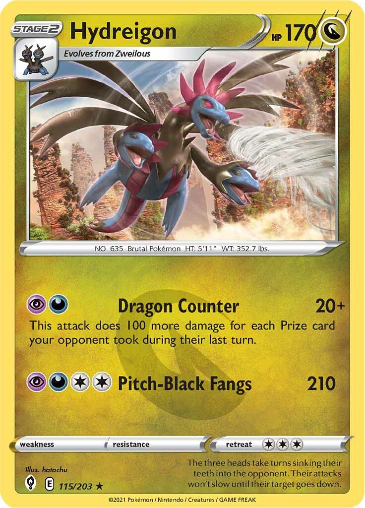 Hydreigon (115/203) [Sword & Shield: Evolving Skies] | Exor Games Truro