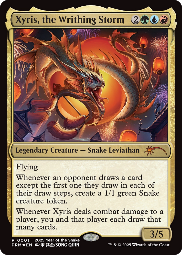 Xyris, the Writhing Storm (Year of the Snake 2025) [Standard Showdown Promos] | Exor Games Truro