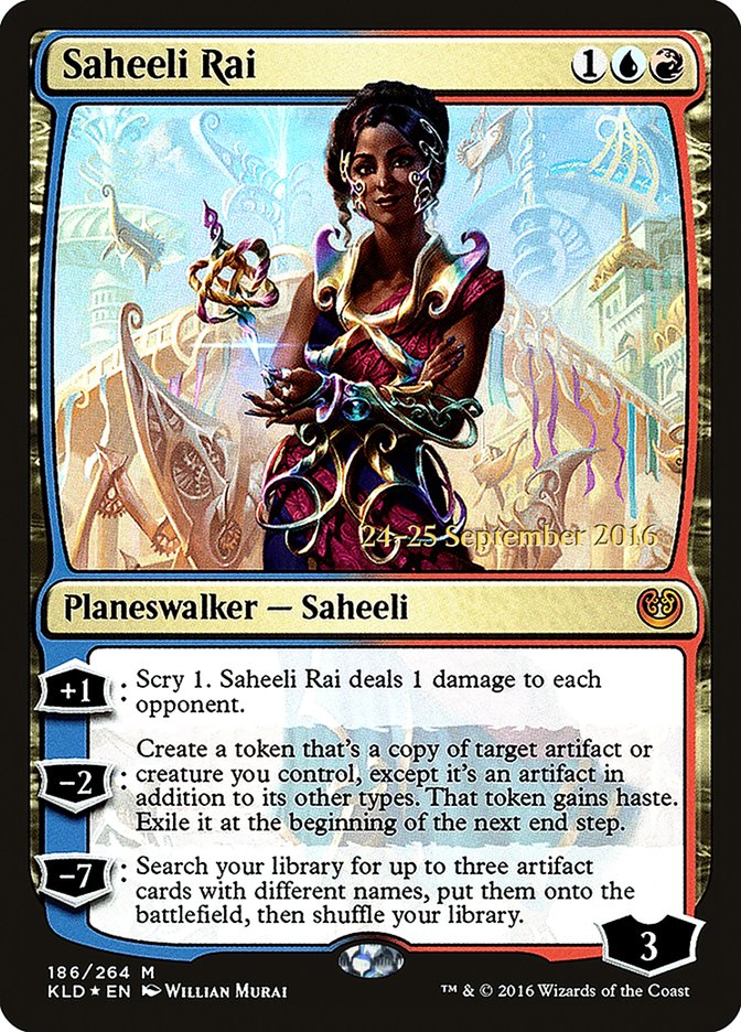 Saheeli Rai [Kaladesh Prerelease Promos] | Exor Games Truro