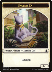 Sacred Cat // Insect Double-Sided Token [Amonkhet Tokens] | Exor Games Truro