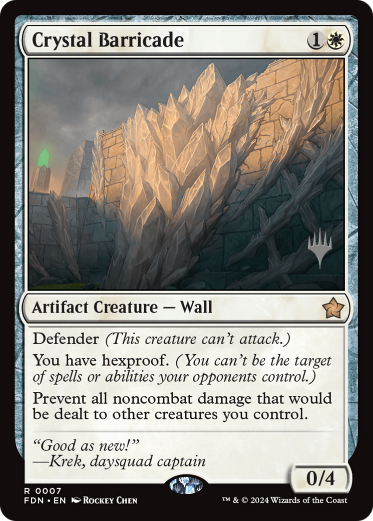 Crystal Barricade [Foundations Promos] | Exor Games Truro