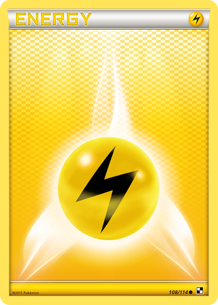 Lightning Energy (108/114) [Black & White: Base Set] | Exor Games Truro