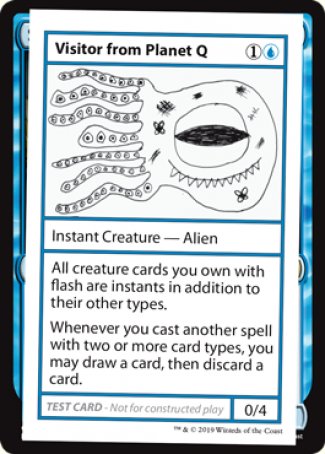 Visitor from Planet Q (2021 Edition) [Mystery Booster Playtest Cards] | Exor Games Truro