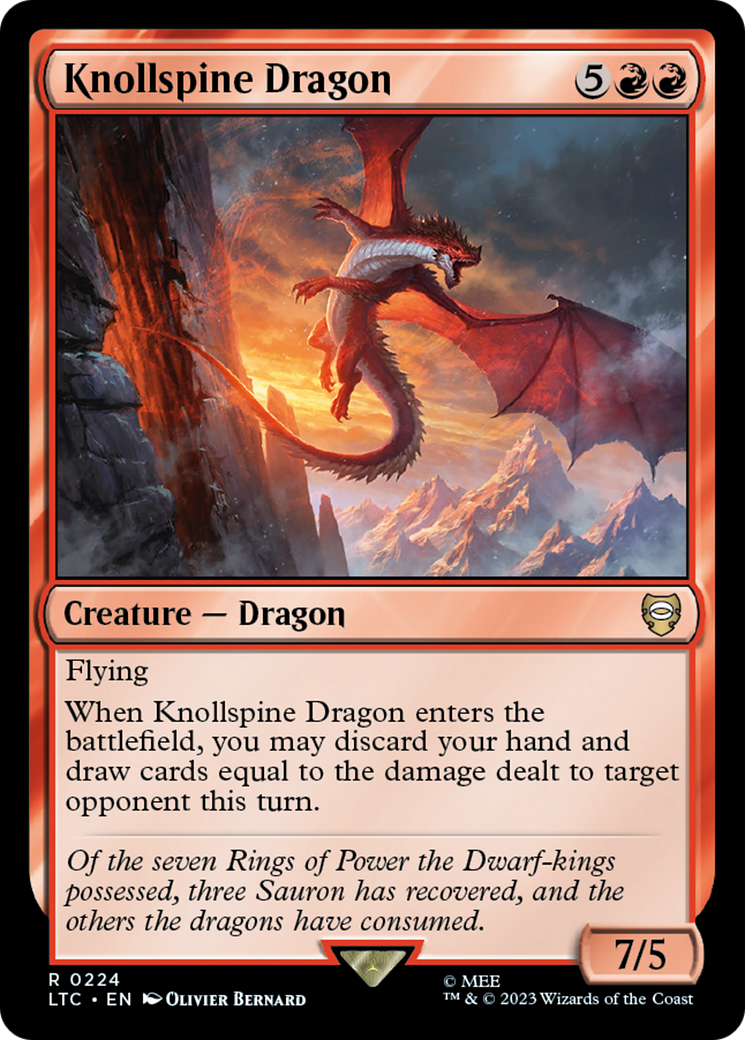 Knollspine Dragon [The Lord of the Rings: Tales of Middle-Earth Commander] | Exor Games Truro