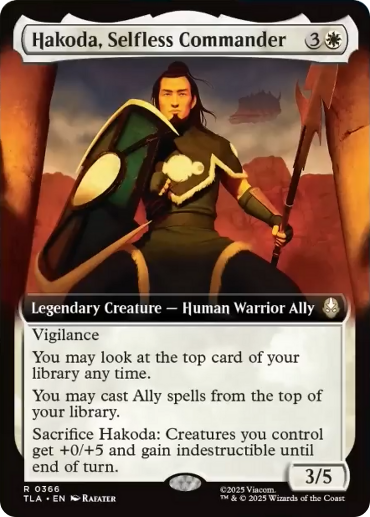 Hakoda, Selfless Commander (Extended Art) [Avatar: The Last Airbender] | Exor Games Truro