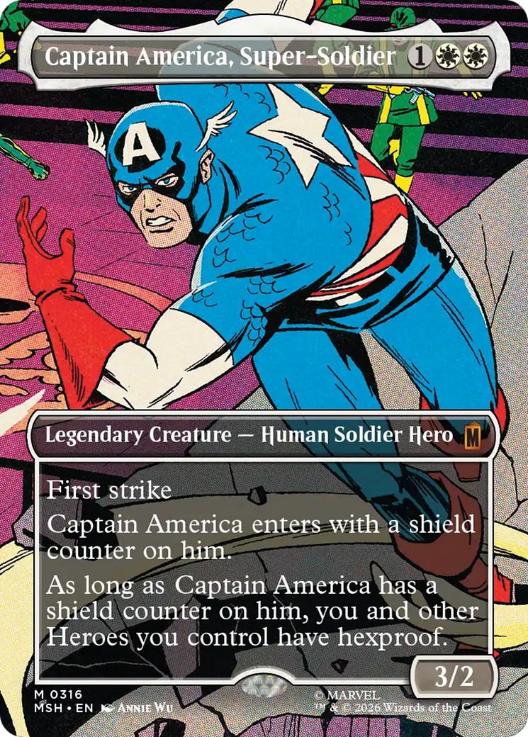 Captain America, Super-Soldier (Borderless) (0316) [Marvel Super Heroes] | Exor Games Truro