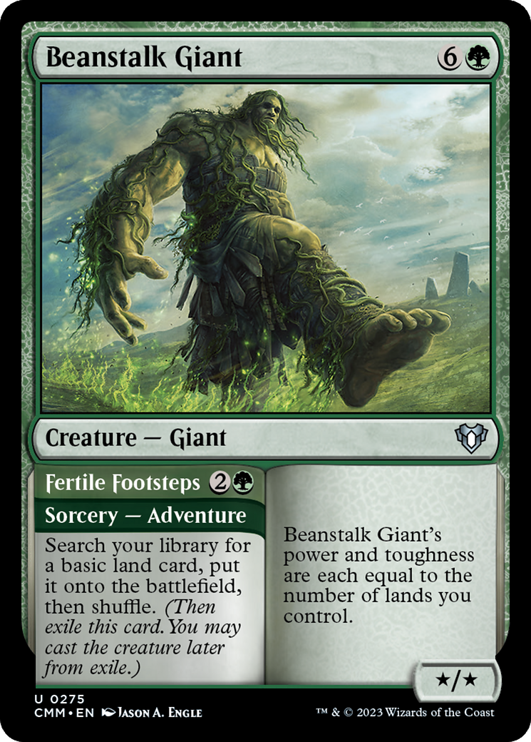 Beanstalk Giant // Fertile Footsteps [Commander Masters] | Exor Games Truro