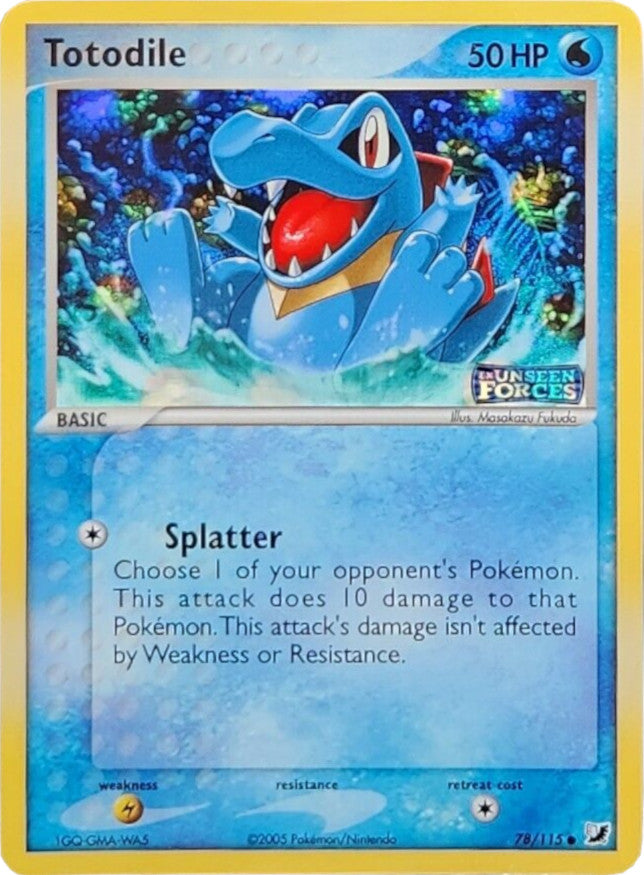 Totodile (78/115) (Stamped) [EX: Unseen Forces] | Exor Games Truro