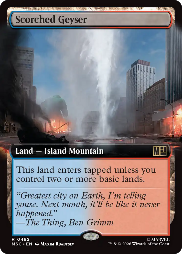 Scorched Geyser (Extended Art) [Marvel Super Heroes Commander] | Exor Games Truro