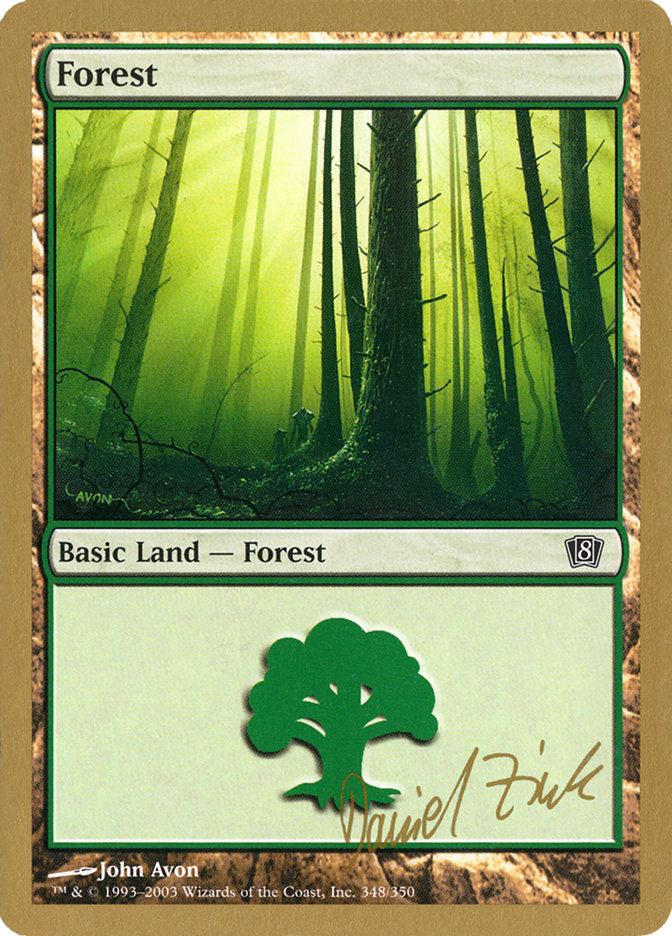 Forest (dz348) (Daniel Zink) [World Championship Decks 2003] | Exor Games Truro