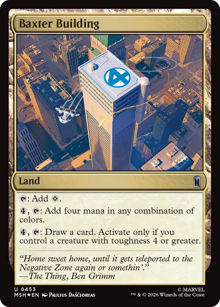 Baxter Building (Surge Foil) [Marvel Super Heroes] | Exor Games Truro