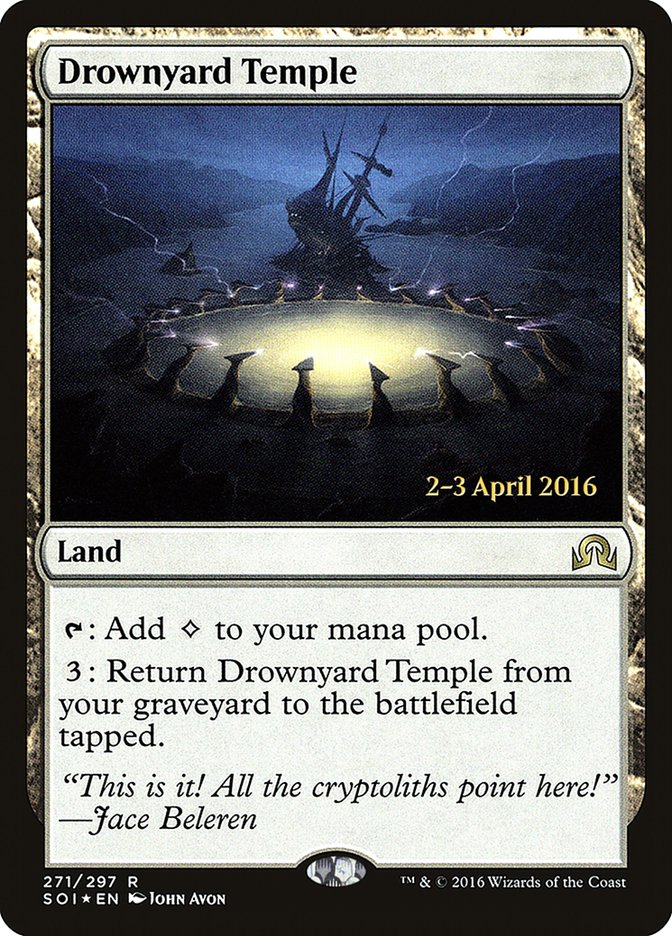 Drownyard Temple [Shadows over Innistrad Prerelease Promos] | Exor Games Truro