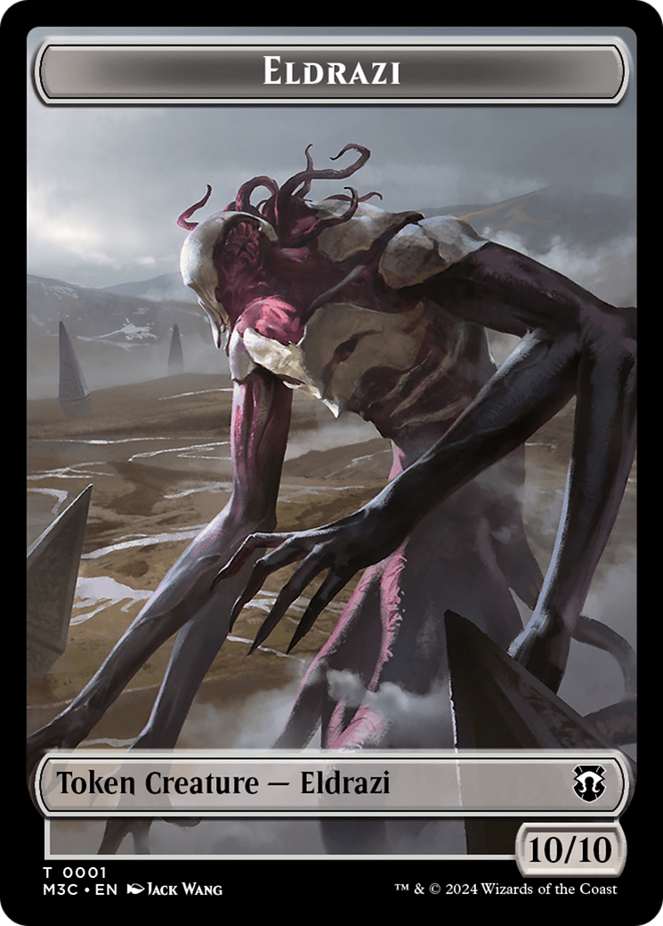 Spirit (Ripple Foil) // Eldrazi Double-Sided Token [Modern Horizons 3 Commander Tokens] | Exor Games Truro