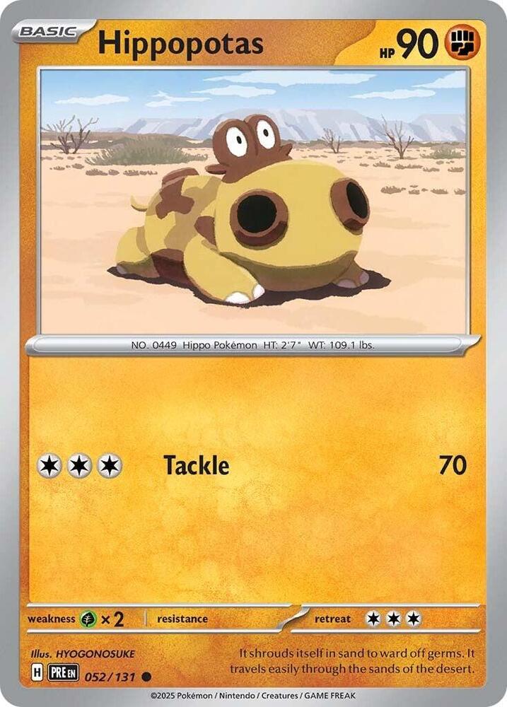 Hippopotas (052/131) [Scarlet & Violet: Prismatic Evolutions] | Exor Games Truro