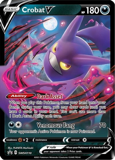 Crobat V (SWSH110) [Sword & Shield: Black Star Promos] | Exor Games Truro