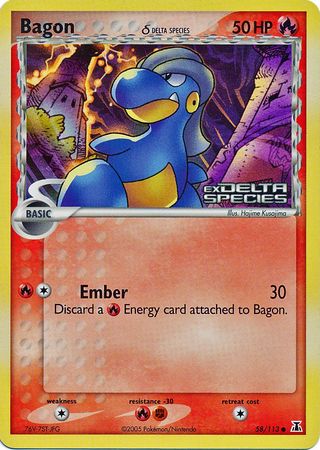 Bagon (58/113) (Delta Species) (Stamped) [EX: Delta Species] | Exor Games Truro