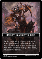 Bounty: Frankie the Fang // Bounty Rules Double-Sided Token [Outlaws of Thunder Junction Commander Tokens] | Exor Games Truro