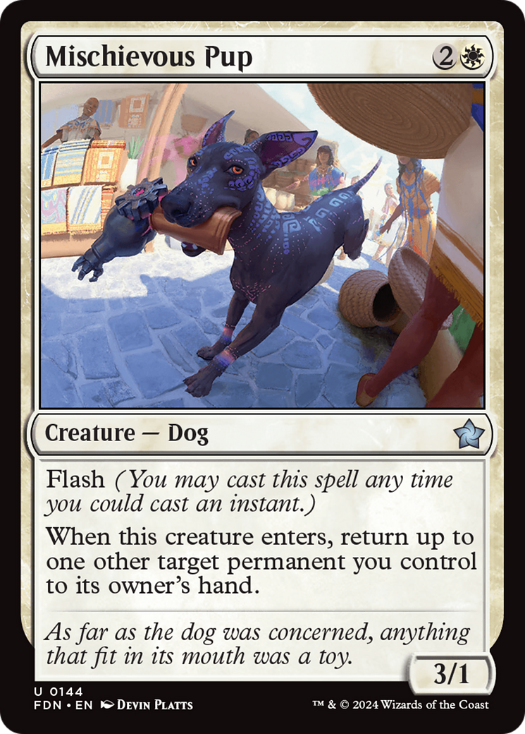 Mischievous Pup [Foundations] | Exor Games Truro