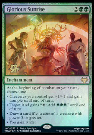 Glorious Sunrise [Innistrad: Crimson Vow Prerelease Promos] | Exor Games Truro
