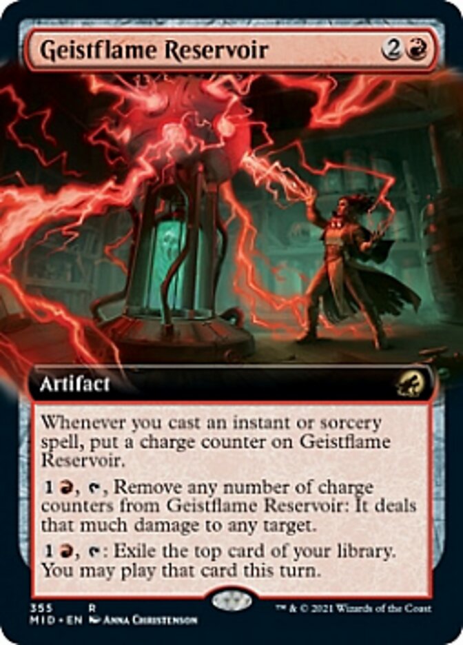 Geistflame Reservoir (Extended Art) [Innistrad: Midnight Hunt] | Exor Games Truro