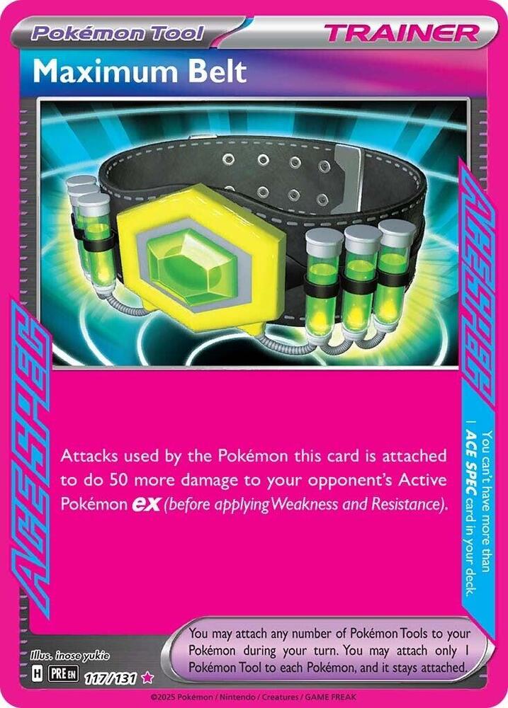 Maximum Belt (117/131) [Scarlet & Violet: Prismatic Evolutions] | Exor Games Truro