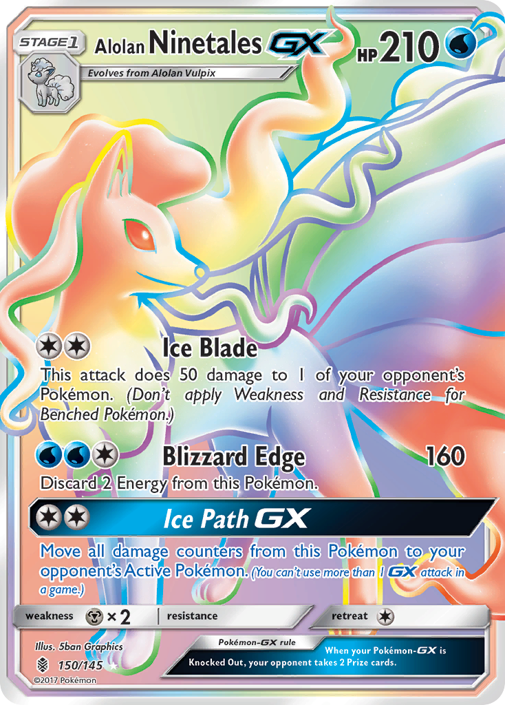 Alolan Ninetales GX (150/145) [Sun & Moon: Guardians Rising] | Exor Games Truro