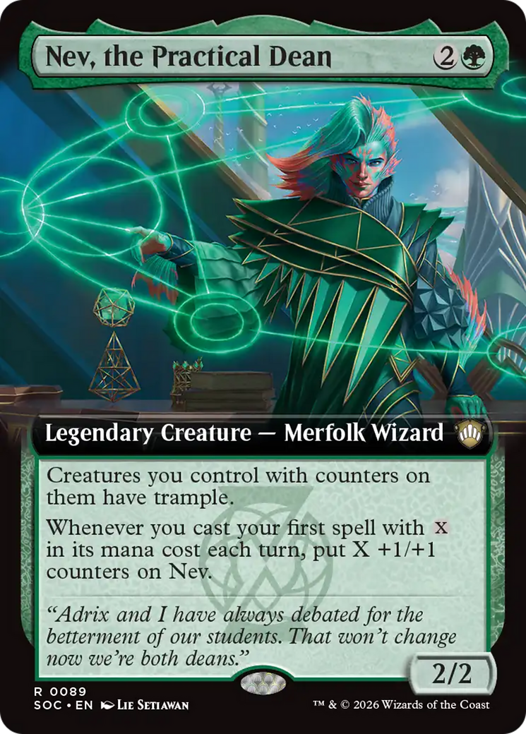 Nev, the Practical Dean (Extended Art) [Secrets of Strixhaven Commander] | Exor Games Truro