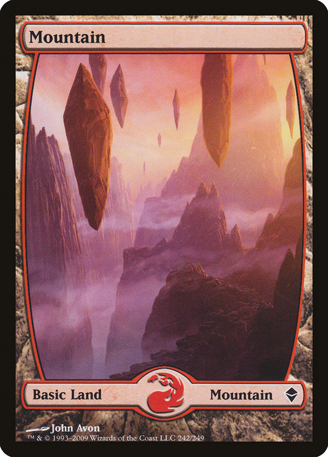 Mountain (242) [Zendikar] | Exor Games Truro