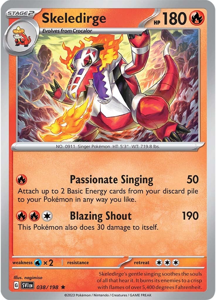 Skeledirge (038/198) [Scarlet & Violet: Base Set] | Exor Games Truro