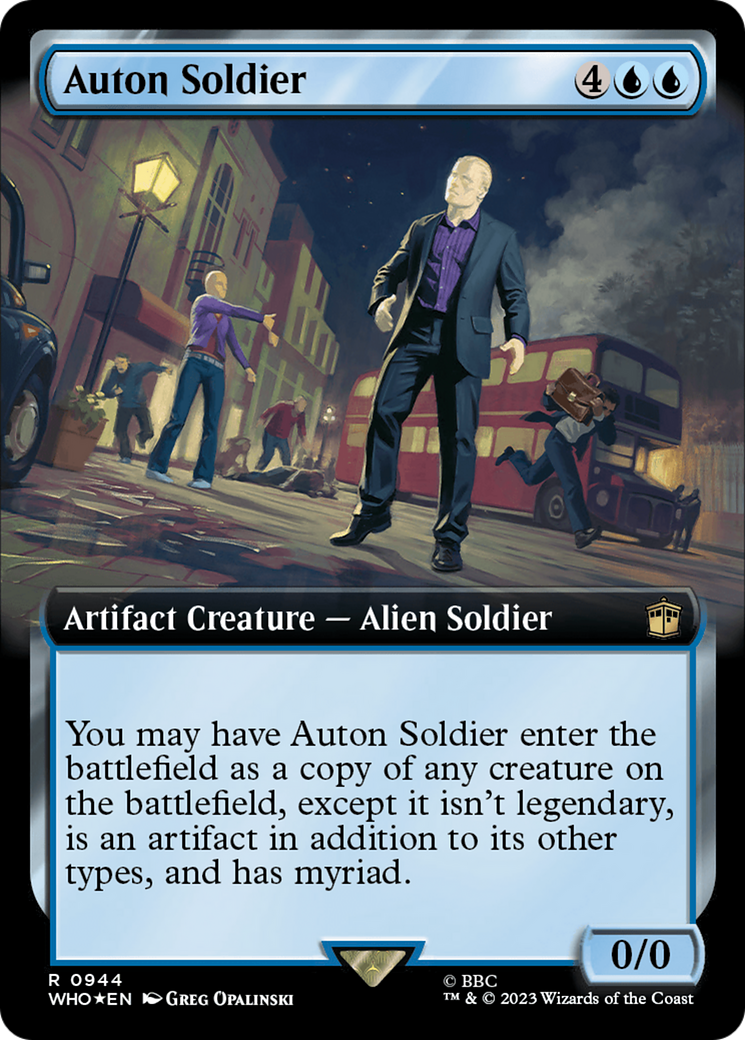 Auton Soldier (Extended Art) (Surge Foil) [Doctor Who] | Exor Games Truro