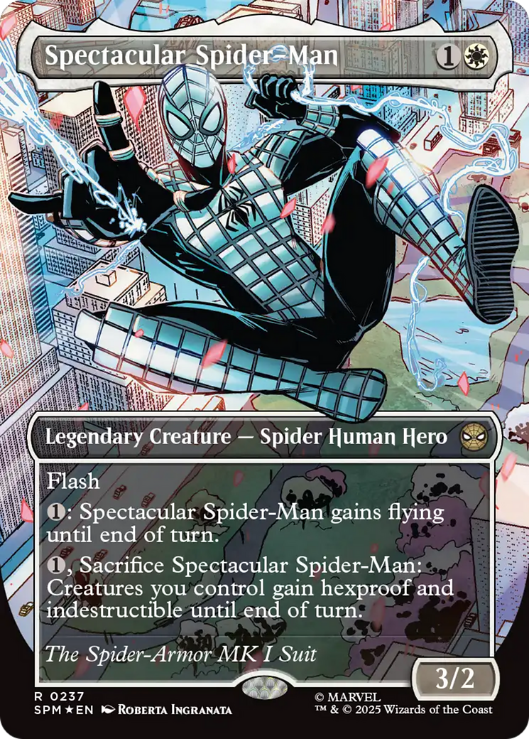 Spectacular Spider-Man (0237) (Borderless) (Textured Foil) [Marvel's Spider-Man] | Exor Games Truro