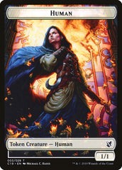 Pegasus // Human Double-Sided Token [Commander 2019 Tokens] | Exor Games Truro
