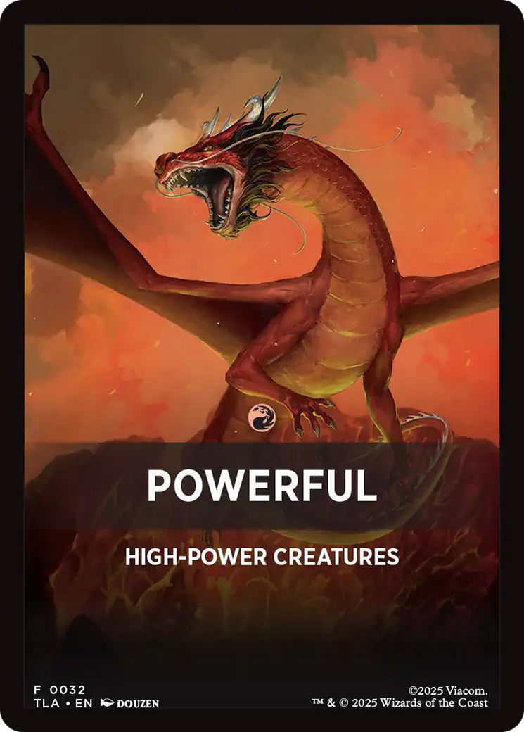 Powerful Theme Card [Avatar: The Last Airbender Tokens] | Exor Games Truro