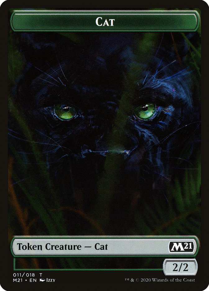 Cat Token (011/018) [Core Set 2021 Tokens] | Exor Games Truro