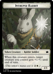 Wall // Intrepid Rabbit Double-Sided Token [Bloomburrow Tokens] | Exor Games Truro