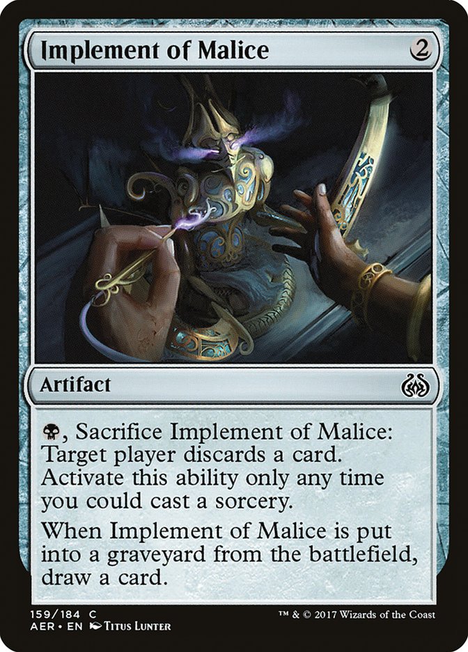 Implement of Malice [Aether Revolt] | Exor Games Truro