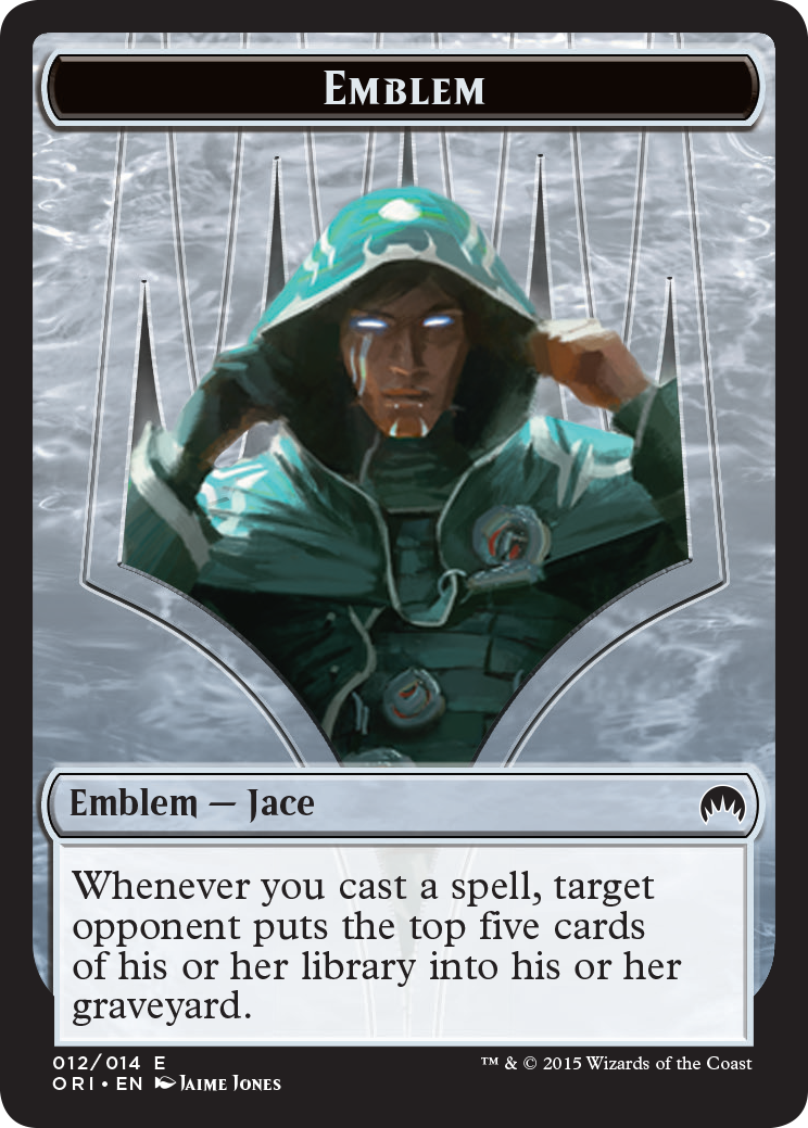 Pest // Jace, Telepath Unbound Emblem Double-Sided Token [Secret Lair: From Cute to Brute Tokens] | Exor Games Truro