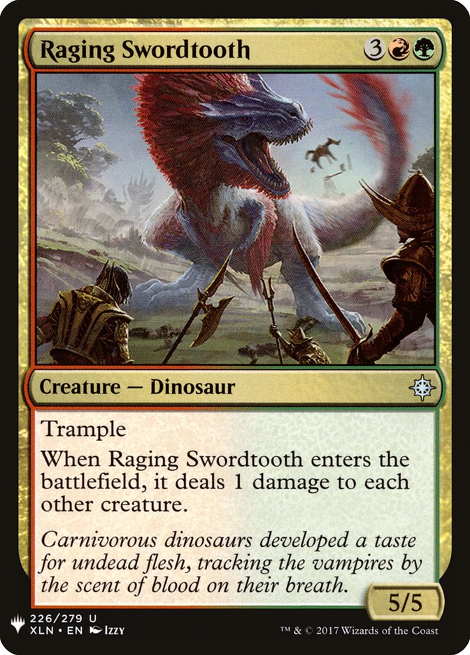 Raging Swordtooth [Mystery Booster] | Exor Games Truro